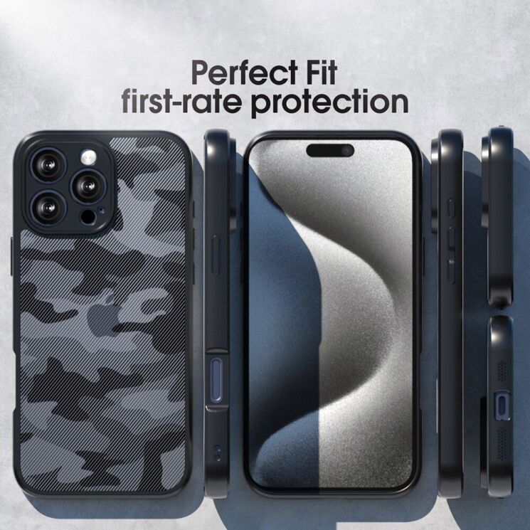 Захисний чохол IBMRS Military для Apple iPhone 16 Pro - Artistic Camouflage: фото 7 з 7