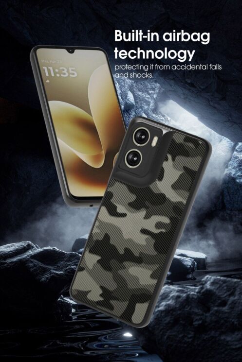 Захисний чохол IBMRS Military для Motorola Moto G06 / G06 Power - Artistic Camouflage: фото 4 з 7