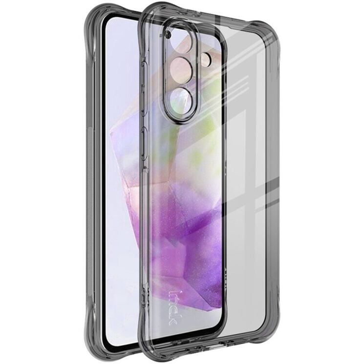 Защитный чехол IMAK Airbag MAX Case для Samsung Galaxy A56 (A566) - Transparent Black: фото 1 из 10