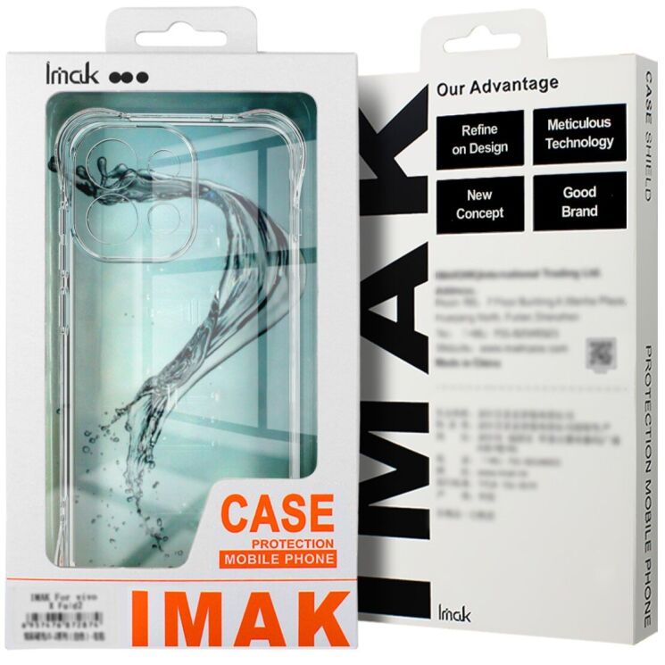 Захисний чохол IMAK Airbag MAX Case для Xiaomi Poco F8 Pro - Transparent: фото 7 з 7