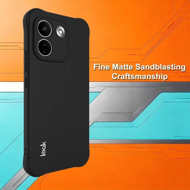 Защитный чехол IMAK Airbag Sand Case для Xiaomi Redmi Note 17 Pro Max - Matte Black: фото 4 из 8