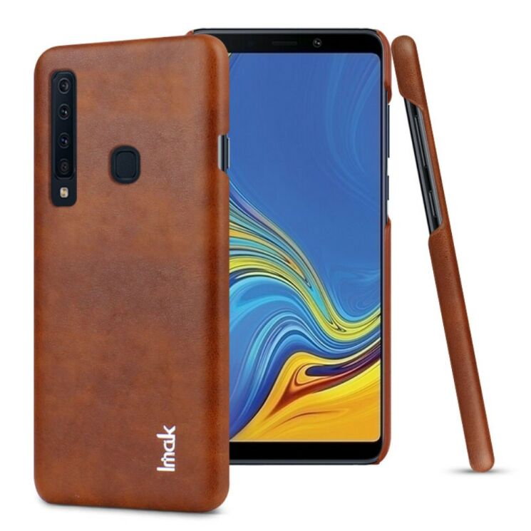 Захисний чохол IMAK Leather Series для Samsung Galaxy A9 2018 (A920) - Brown: фото 1 з 9
