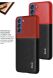 Защитный чехол IMAK Leather Series для Samsung Galaxy S21 FE (G990) - Black / Red (230653BR). Фото 9 из 13