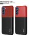 Защитный чехол IMAK Leather Series для Samsung Galaxy S21 FE (G990) - Black / Red (230653BR). Фото 6 из 13