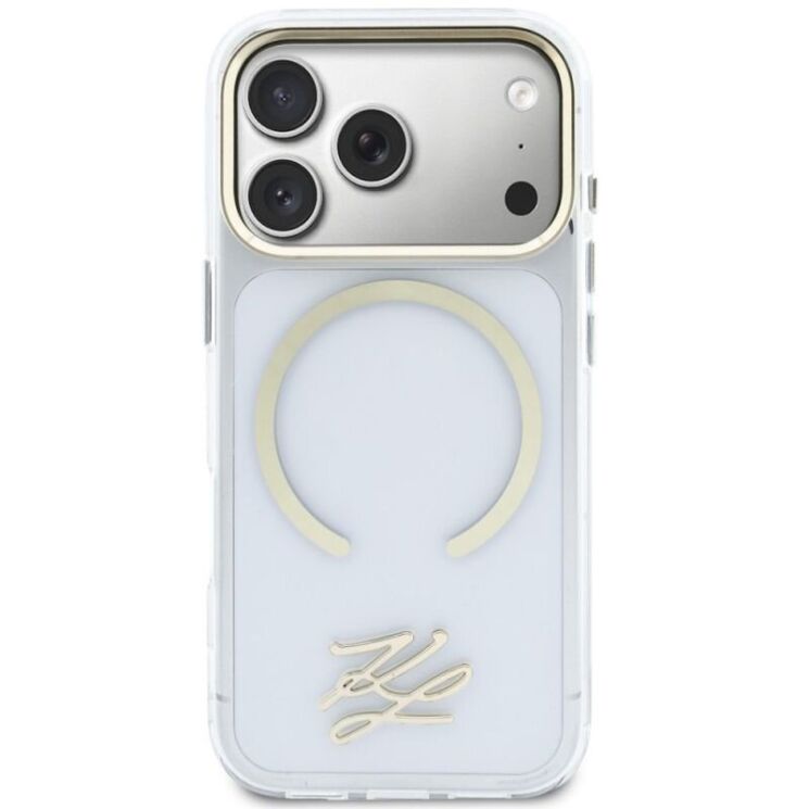 Захисний чохол Karl Lagerfeld IML KL Script Logo MagSafe для iPhone 17 Pro Max (KLHMP17X5HSKMEDH) - Clear (411148C) Захисний чохол Karl Lagerfeld IML KL Script Logo MagSafe для iPhone 17 Pro Max (KLHMP17X5HSKMEDH) - Clear: фото 3 з 8