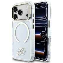 Захисний чохол Karl Lagerfeld IML KL Script Logo MagSafe для iPhone 17 Pro Max (KLHMP17X5HSKMEDH) - Clear: фото 1 з 8