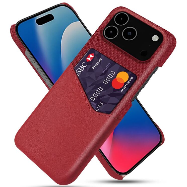 Захисний чохол KSQ Business Pocket для Apple iPhone 17 Pro Max - Red: фото 1 з 4