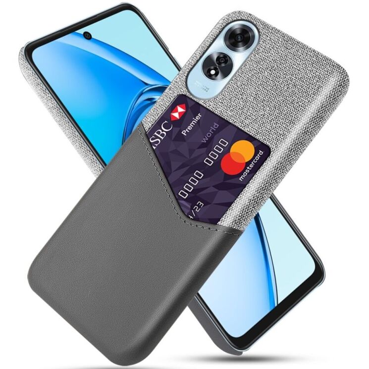 Захисний чохол KSQ Business Pocket для OPPO A60 - Grey: фото 1 з 4