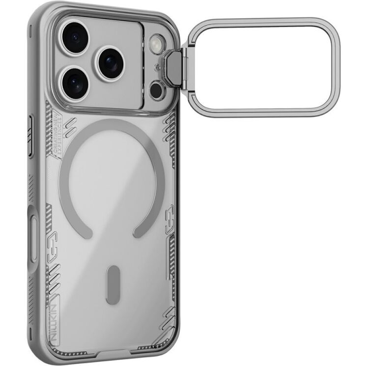 Захисний чохол NILLKIN Iceblade Prop Magnetic (Precise Cut-out) для iPhone 18 Pro / 17 Pro - Grey (423621H) Захисний чохол NILLKIN Iceblade Prop Magnetic (Precise Cut-out) для iPhone 18 Pro / 17 Pro - Grey: фото 1 з 19