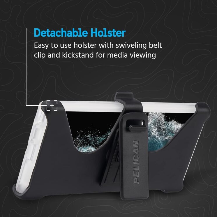 Захисний чохол Pelican Voyager with Holster для Samsung Galaxy S23 Ultra (S918) PP050410 - Transparent: фото 8 з 10