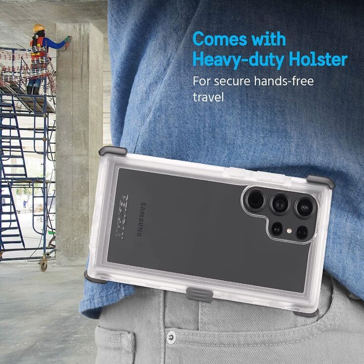 Захисний чохол Pelican Voyager with Holster для Samsung Galaxy S23 Ultra (S918) PP050410 - Transparent: фото 7 з 10