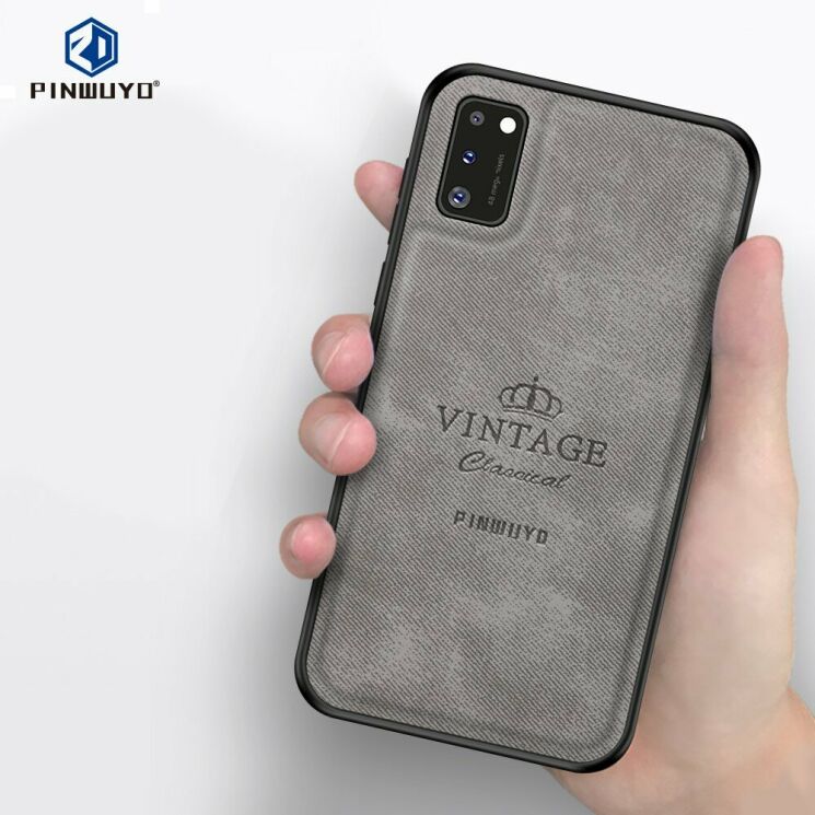 Захисний чохол PINWUYO Vintage Series для Samsung Galaxy A41 (A415) - Grey: фото 3 з 13