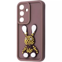 Защитный чехол Pretty Things Case для Samsung Galaxy A56 (A566) - Brown / Rabbit: фото 1 из 6