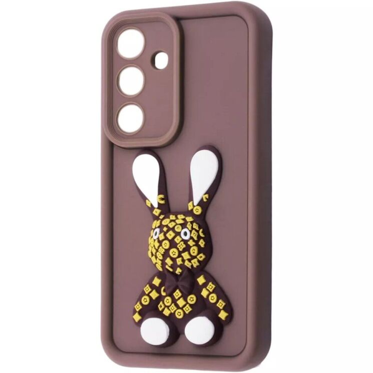 Защитный чехол Pretty Things Case для Samsung Galaxy A56 (A566) - Brown / Rabbit: фото 1 из 6