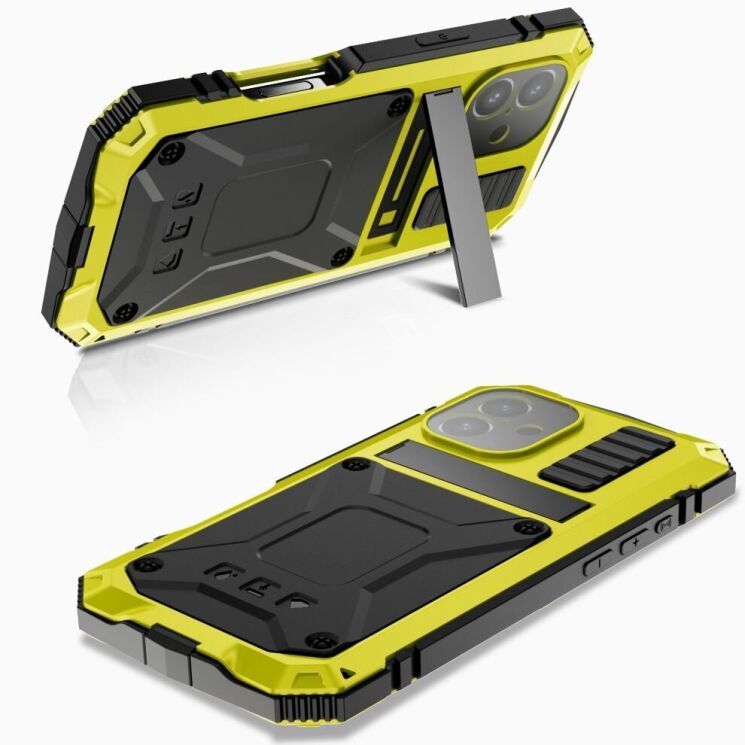 Защитный чехол R-JUST Military для Apple iPhone 16 - Yellow: фото 2 из 9