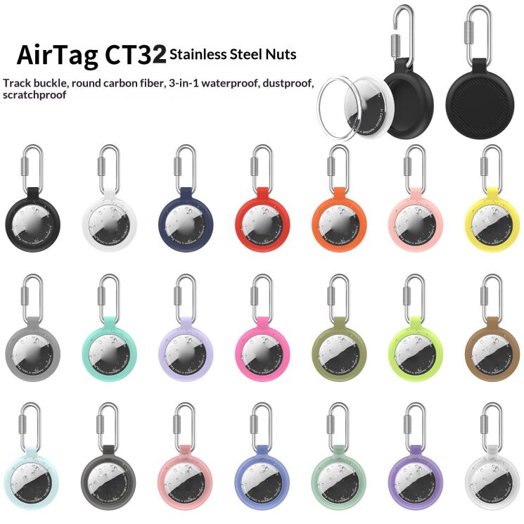 Защитный чехол Reframe Carbon для Apple AirTags - Army Green: фото 4 из 4