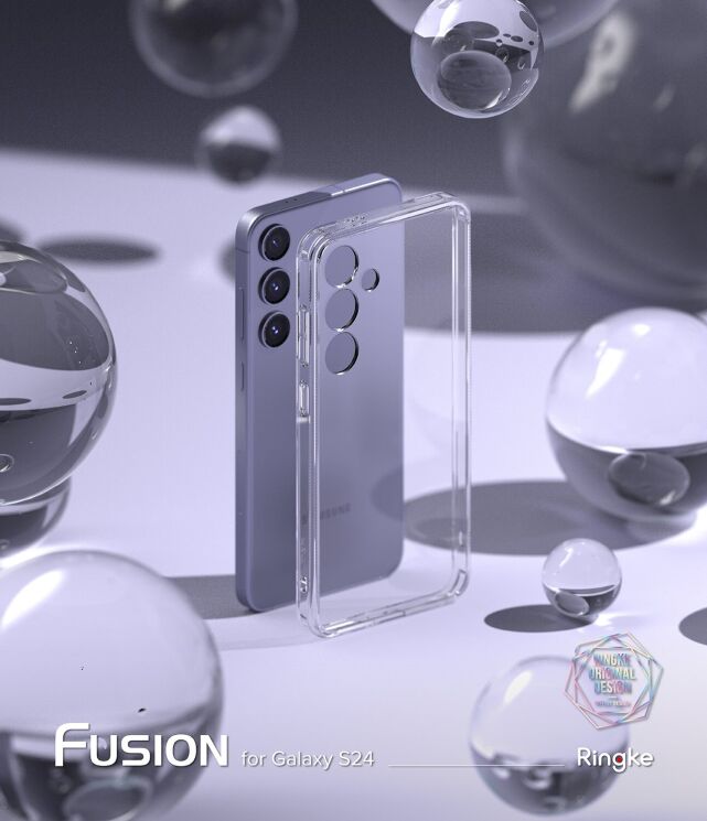 Захисний чохол Ringke Fusion для Samsung Galaxy S24 (S921) 8809961782565 - Clear: фото 2 з 15
