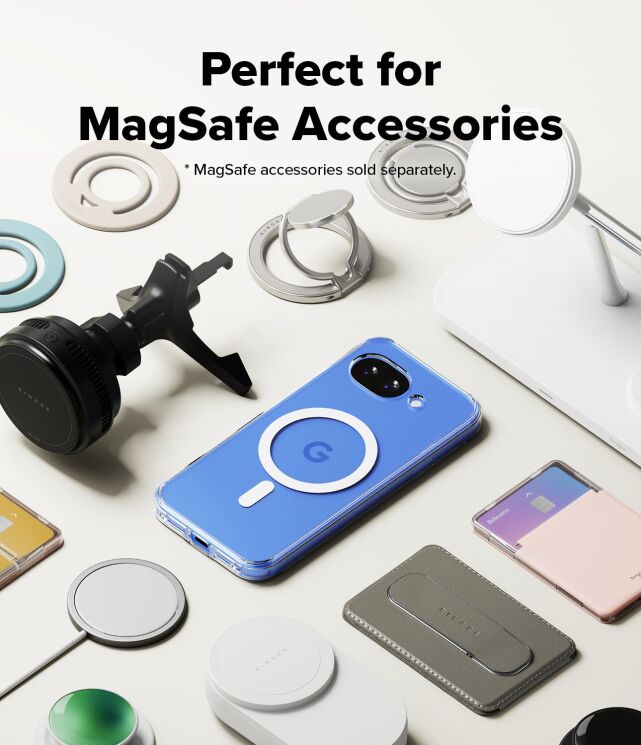 Защитный чехол Ringke Fusion Magnetic для Google Pixel 10a (8800328818293) - Clear: фото 7 из 19