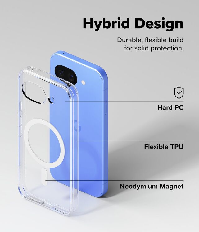 Защитный чехол Ringke Fusion Magnetic для Google Pixel 10a (8800328818293) - Clear: фото 13 из 19