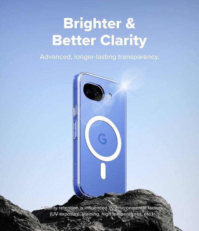 Защитный чехол Ringke Fusion Magnetic для Google Pixel 10a (8800328818293) - Clear: фото 9 из 19