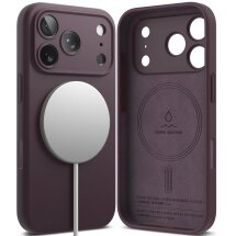 Защитный чехол Ringke Silicone Magnetic для iPhone 18 Pro (8800380463172) - Dark Cherry: фото 1 из 16