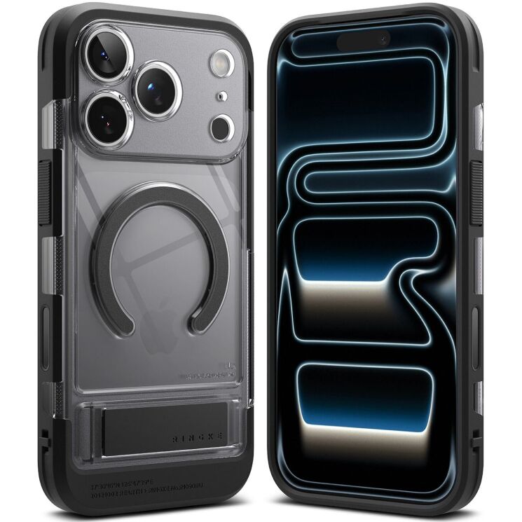 Защитный чехол Ringke UX Magnetic для iPhone 17 Pro Max (8800328810679) - Smoke Black: фото 1 из 11