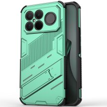 Захисний чохол з підставкою Deexe Bibercas для Xiaomi Poco F8 Ultra - Green: фото 1 з 6