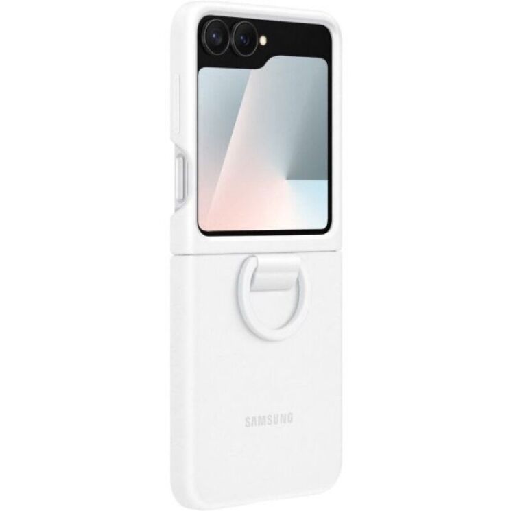 Захисний чохол Silicone Case (FF) для Samsung Galaxy Flip 6 / Flip 7 FE (EF-PF741TWEGUA) - White: фото 1 з 4