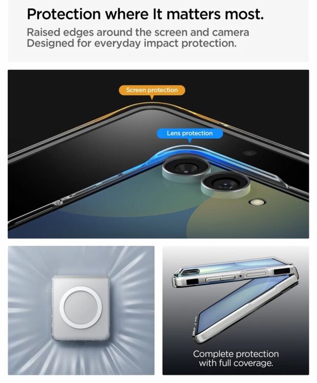Защитный чехол Spigen AirSkin (MagFit) для Samsung Galaxy Flip 8 (ACS11521) - Clear (423559C) Защитный чехол Spigen AirSkin (MagFit) для Samsung Galaxy Flip 8 (ACS11521) - Clear: фото 13 из 15