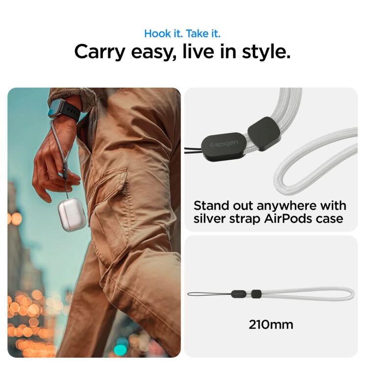 Защитный чехол Spigen Liquid Crystal (FW) для AirPods Pro 3 (ACS10019) - Clear: фото 13 из 15