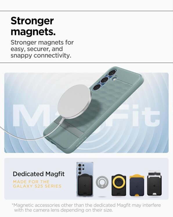 Защитный чехол Spigen (SGP) Caseology Parallax (MagFit) by Spigen для Samsung Galaxy S25 Plus (S936) ACS09061 - Navy Violet: фото 17 из 18