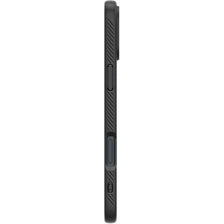 Защитный чехол Spigen (SGP) Liquid Air для Apple iPhone 16 - Matte Black: фото 10 из 16