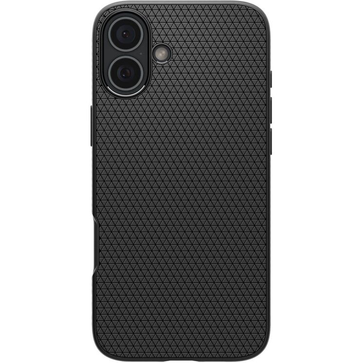 Защитный чехол Spigen (SGP) Liquid Air для Apple iPhone 16 - Matte Black: фото 2 из 16
