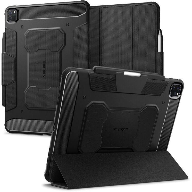 Защитный чехол Spigen (SGP) Rugged Armor Pro для Apple iPad Pro 13 (2024) - Black: фото 1 из 18