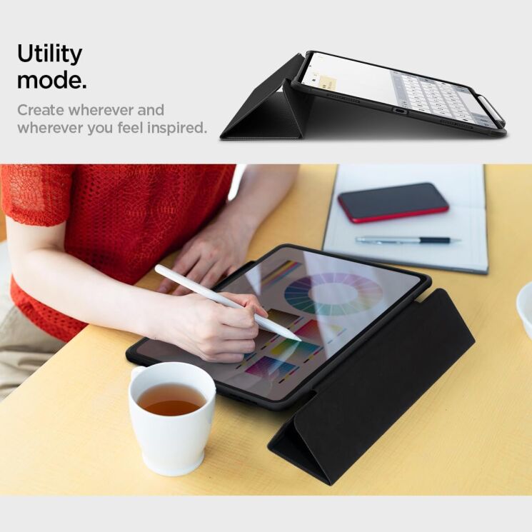 Защитный чехол Spigen (SGP) Rugged Armor Pro для Apple iPad Pro 13 (2024) - Black: фото 18 из 18