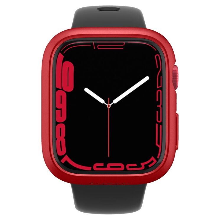 Защитный чехол Spigen (SGP) Thin Fit (FW) для Apple Watch 45 mm (7 / 8 / 9 Series) - Metallic Red (286420R) Защитный чехол Spigen (SGP) Thin Fit (FW) для Apple Watch 45 mm (7 / 8 / 9 Series) - Metallic Red: фото 7 из 17