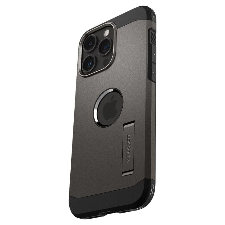 Защитный чехол Spigen (SGP) Tough Armor (MagFit) для Apple iPhone 15 Pro - Gunmetal: фото 3 из 19