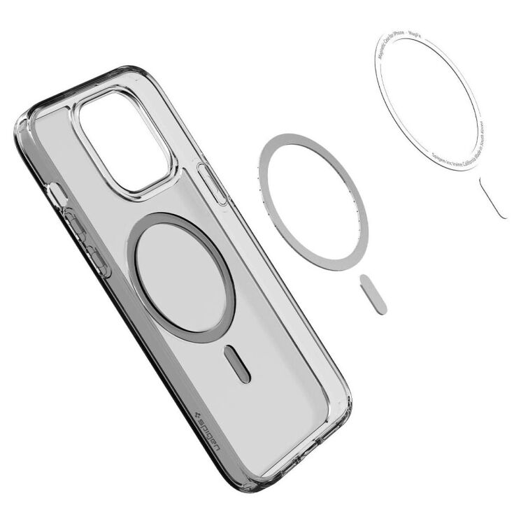 Защитный чехол Spigen (SGP) Ultra Hybrid (MagFit) для Apple iPhone 14 Pro - Frost Black: фото 4 из 14