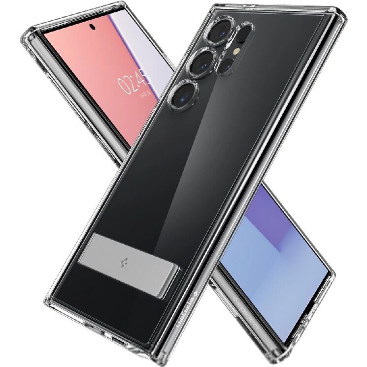 Захисний чохол Spigen (SGP) Ultra Hybrid S для Samsung Galaxy S24 Ultra (S928) ACS07299 - Crystal Clear: фото 3 з 20