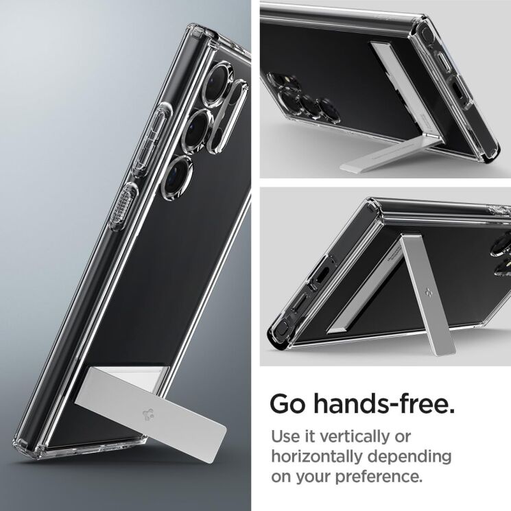 Захисний чохол Spigen (SGP) Ultra Hybrid S для Samsung Galaxy S24 Ultra (S928) ACS07299 - Crystal Clear: фото 19 з 20