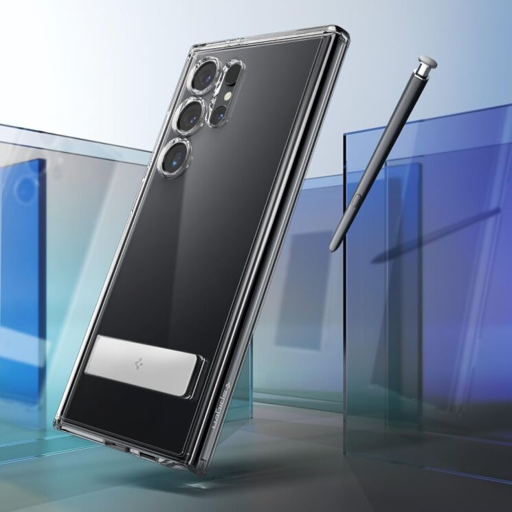 Захисний чохол Spigen (SGP) Ultra Hybrid S для Samsung Galaxy S24 Ultra (S928) ACS07299 - Crystal Clear: фото 16 з 20
