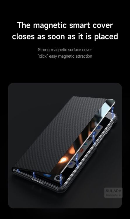 Захисний чохол SULADA Smart Window Case для Samsung Galaxy Fold 8 Ultra - Blue (424020L) Захисний чохол SULADA Smart Window Case для Samsung Galaxy Fold 8 Ultra - Blue: фото 6 з 12