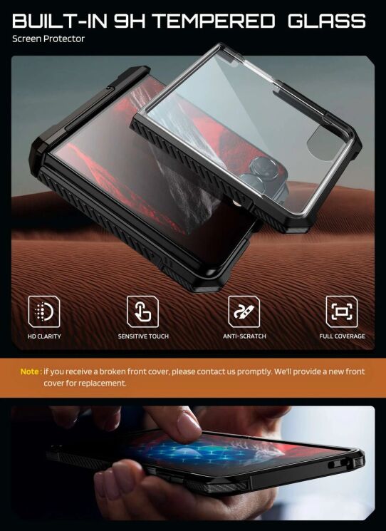 Захисний чохол Supcase UB Grip MagSafe (FF) для Samsung Galaxy Flip 8 (843439162266) - Black: фото 9 з 13