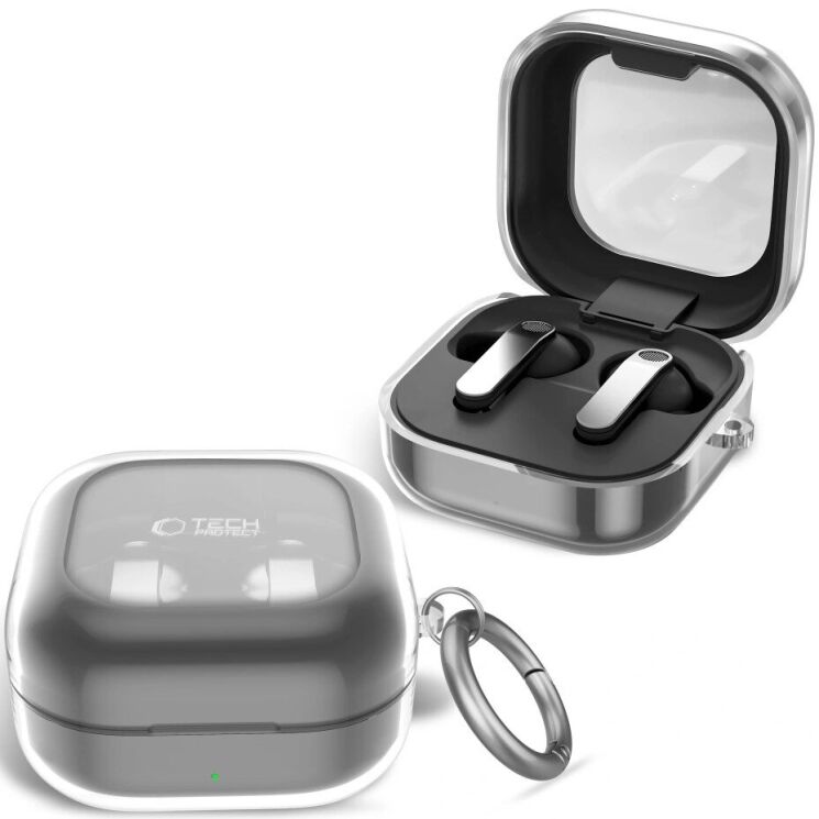 Защитный чехол Tech-Protect FlexAir (FH) для Samsung Galaxy Buds 4 / Buds 4 Pro - Clear: фото 3 из 7