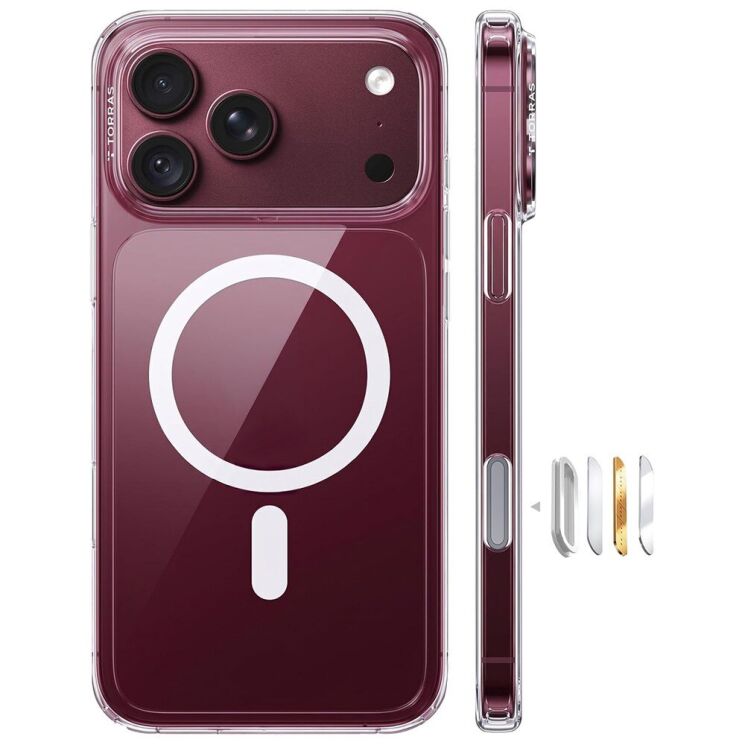 Защитный чехол TORRAS Guardian-Mag (with MagSafe) для Apple iPhone 18 Pro - Transparent: фото 1 из 10