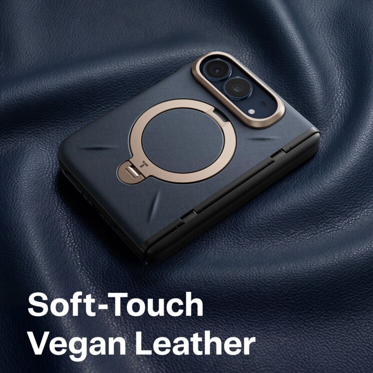 Защитный чехол TORRAS Ostand Q3 VegSkin with MagSafe (FF) для Apple iPhone Duo - Brown: фото 6 из 6