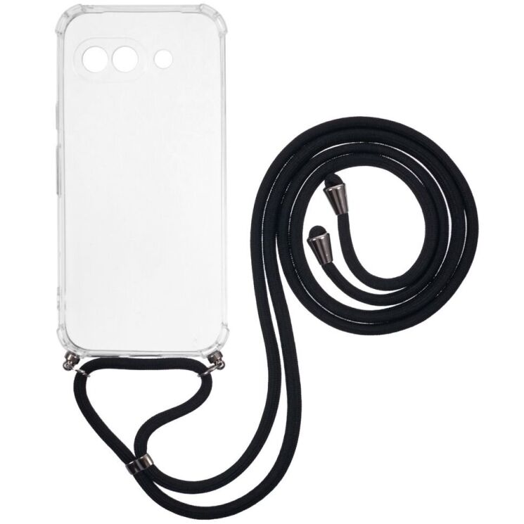 Защитный чехол UniCase AirBag with Strap для Google Pixel 9a - Transparent: фото 1 из 5