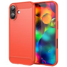 Захисний чохол UniCase Carbon для Apple iPhone 17 - Red: фото 1 з 8