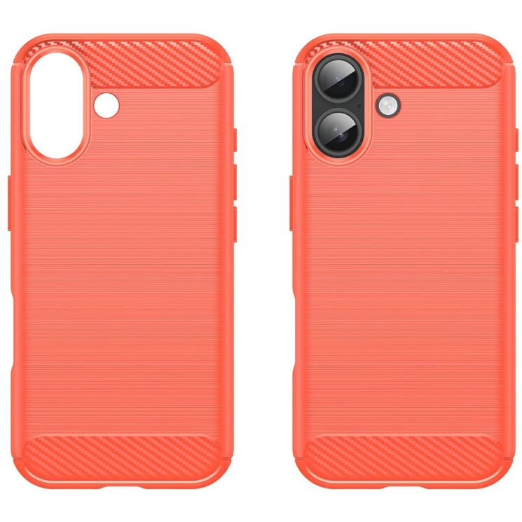 Захисний чохол UniCase Carbon для Apple iPhone 17 - Red: фото 2 з 8