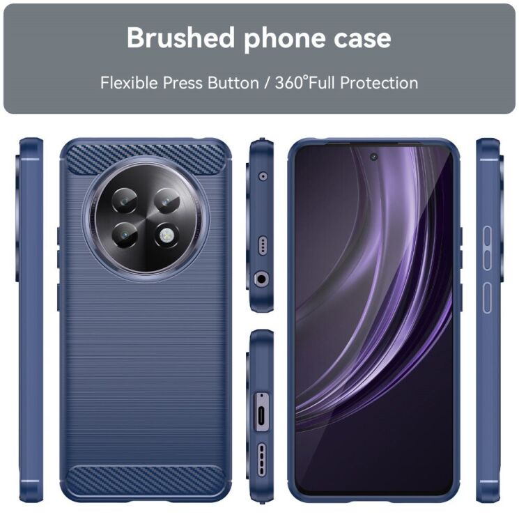 Защитный чехол UniCase Carbon для Realme 13 Plus - Black: фото 8 из 8